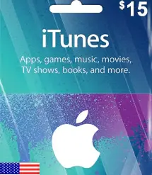 بطاقة 15$ ايتونز امريكي